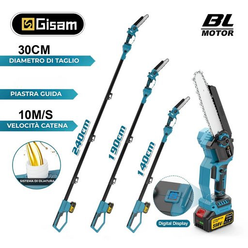 Motosega Elettrica con Palo Telescopico